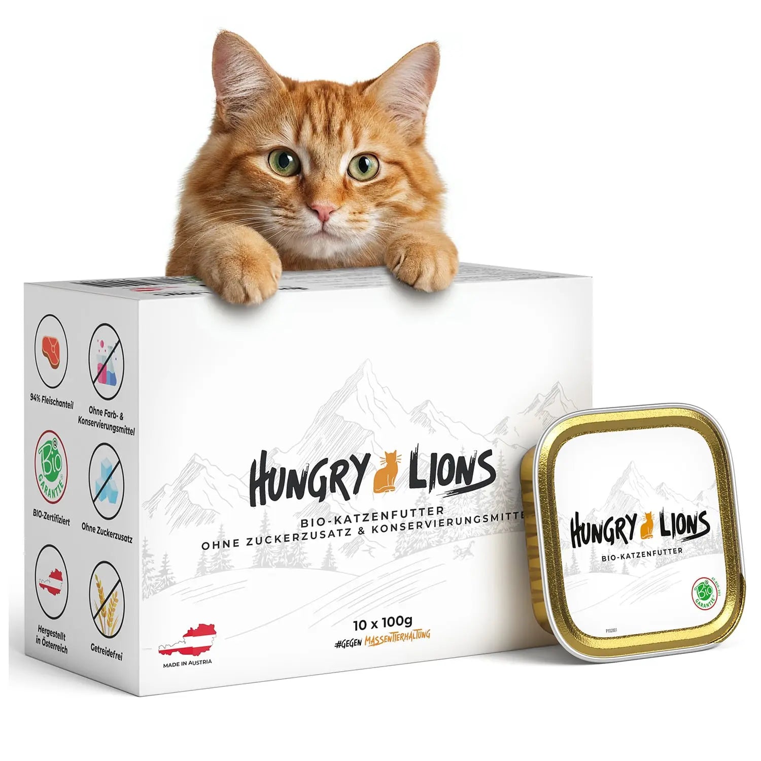 Hungry Lions - Hochwertiges BIO Katzenfutter