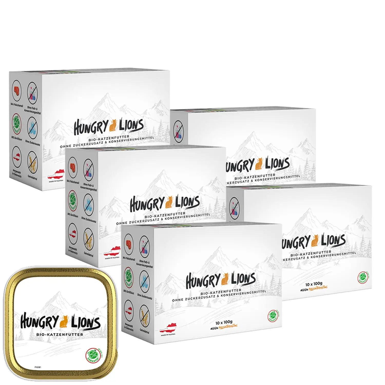 Hungry Lions - Hochwertiges BIO Katzenfutter