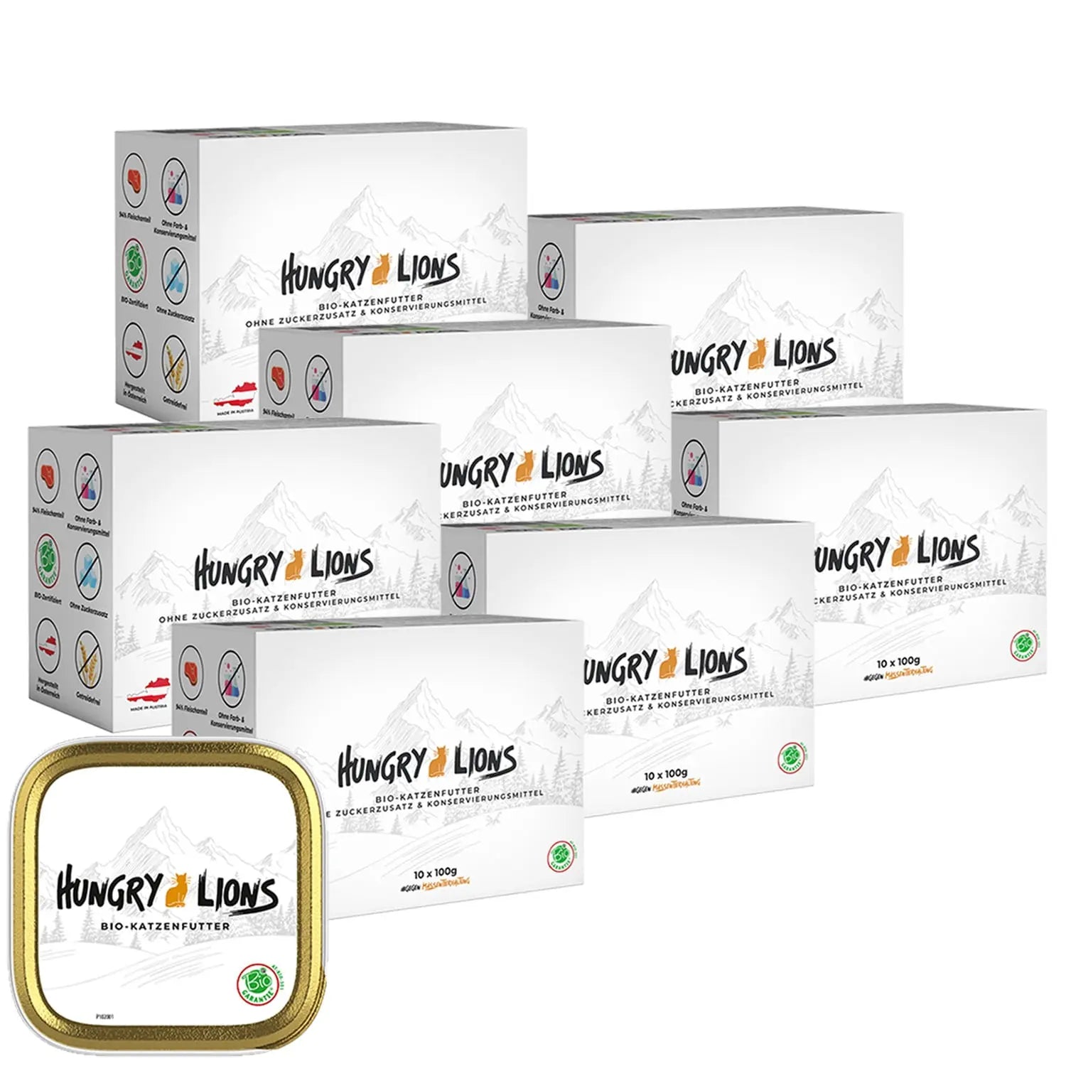 Hungry Lions - Hochwertiges BIO Katzenfutter