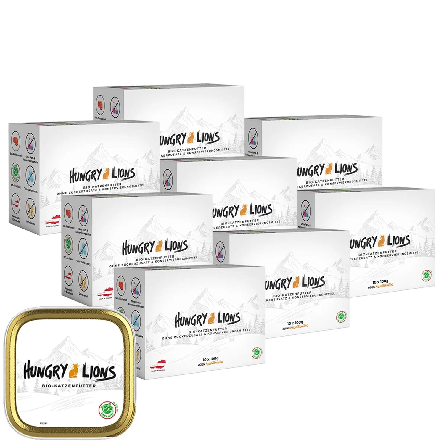 Hungry Lions - Hochwertiges BIO Katzenfutter