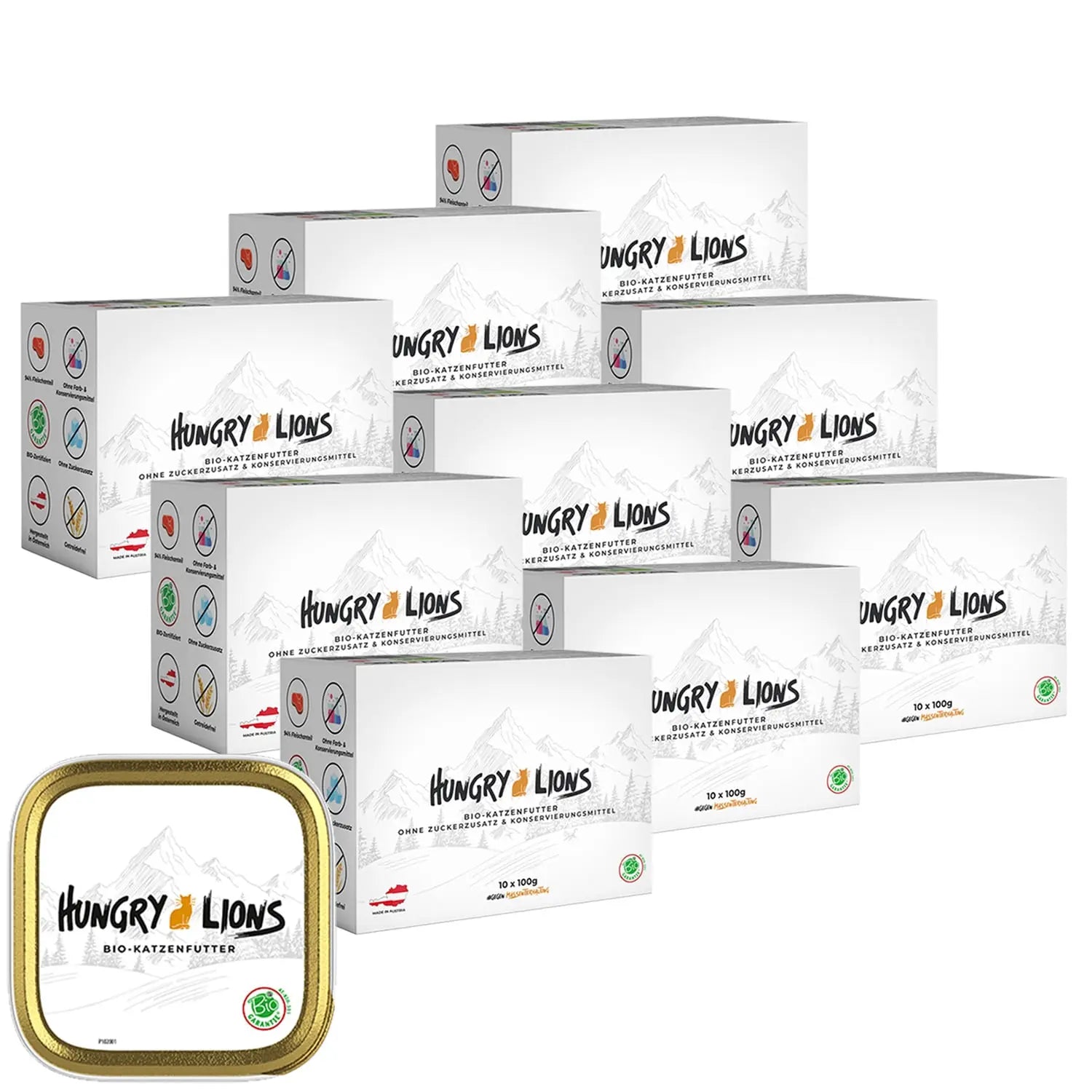 Hungry Lions - Hochwertiges BIO Katzenfutter